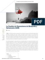 ▷ La Gestión de Operaciones de Búsqueda y Salvamento【 SAR 】