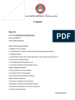 3rd Year Course Outline PDF