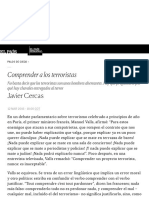 Opinión - Comprender A Los Terroristas - EL PAÍS Semanal