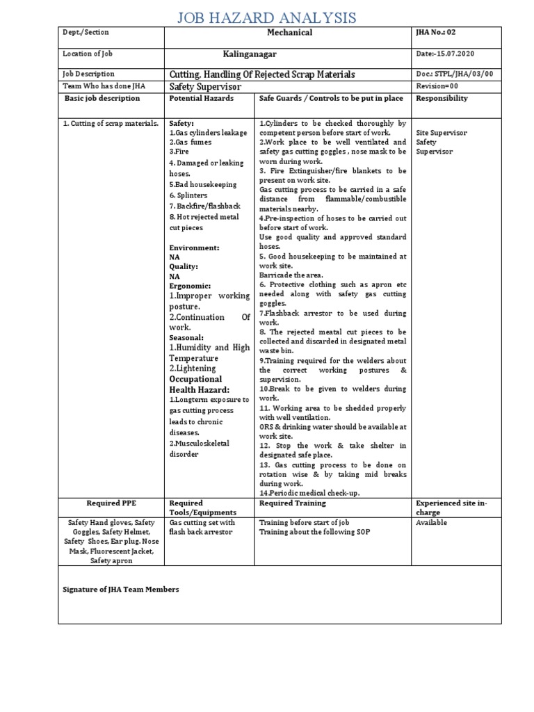 Scrap Material Cutting, Handling & Loading Jha 2 PDF Personal