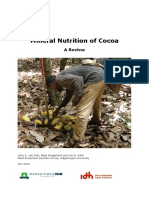 Mineral Nutrition of Cocoa A Review-Wageningen University and Research 356090