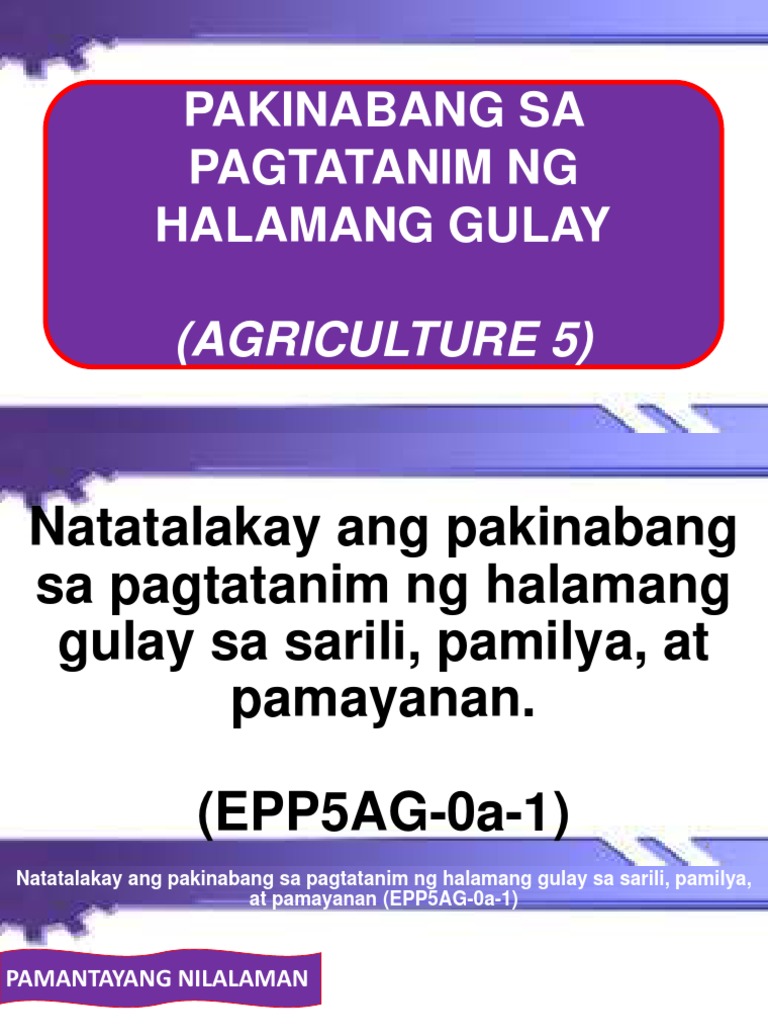 Epp Agriculture PDF