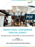 Trinno Final Conference (Virtual Event) : Exchange Sessions, Virtual Booths, Live Chats and Networking