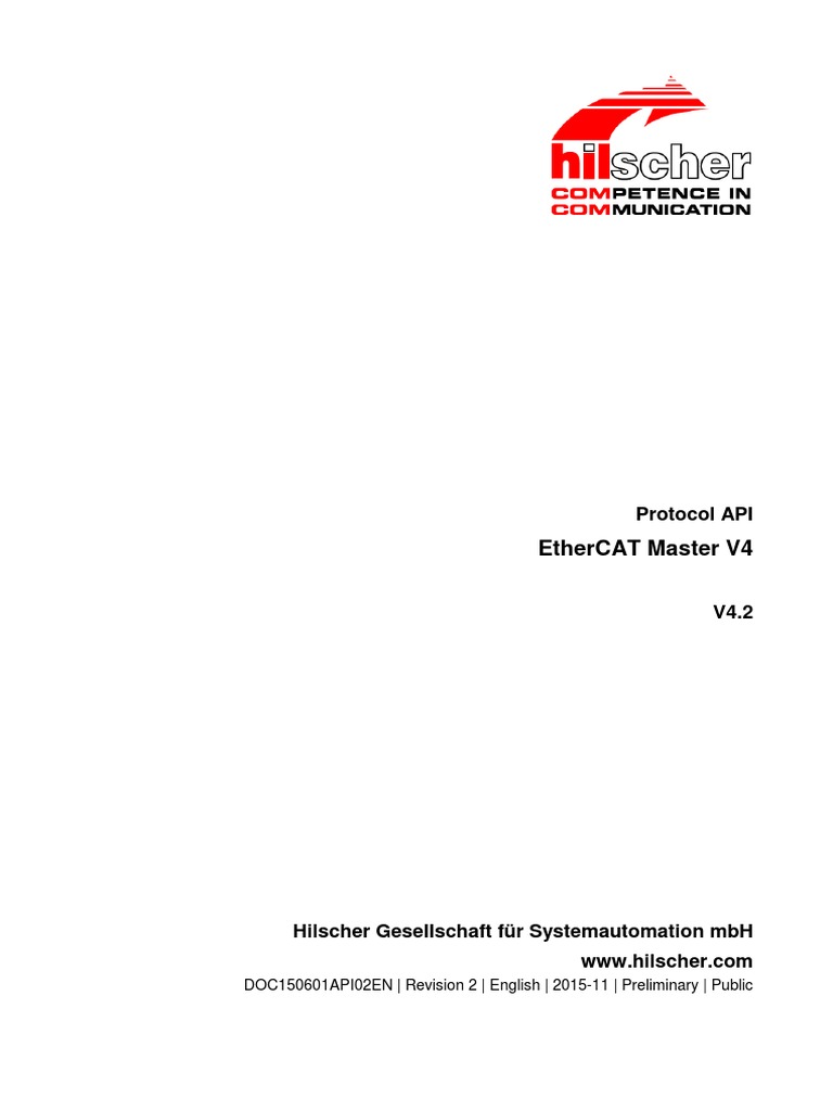 EtherCAT Master V4 Protocol API 02 EN 4 | PDF | Application Programming ...