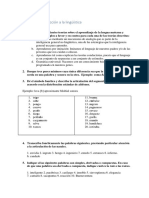 Worksheet Introducción A La Lingüística