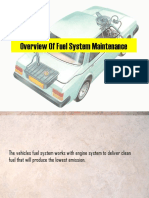 Overview of Fuel System Maintenance