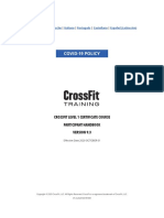 Covid-19 Policy: Crossfit Level 1 Certificate Course Participant Handbook