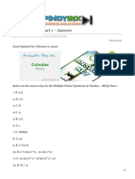 MCQ in Calculus Part 1 Answers