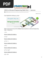 MCQ in Advanced Engineering Math Part 1 Answers PDF