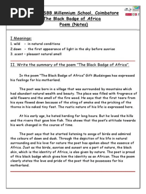The Black Badge of Africa - Edited