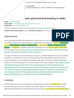 Approach To Acute Lower Gastrointestinal Bleeding in Adults - UpToDate