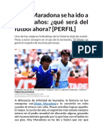 Perfil Periodístico de Maradona