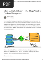 ORM and SQLAlchemy - The Magic Wand' in Database Management - by Bill Tran - The Startup - Nov, 2020 - Medium