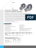 Selectone Hazardous Location Amplified Speakers: Models 304Gcx, 314Gcx, 304Gcx-Cn and 314Gcx-Cn