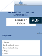 ECE 3132/EGM 1123/ME 1205 Materials Science: Failure