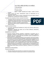 DESARROLLO DEL NIÑO ENTRE 3 A 6 AÑOS