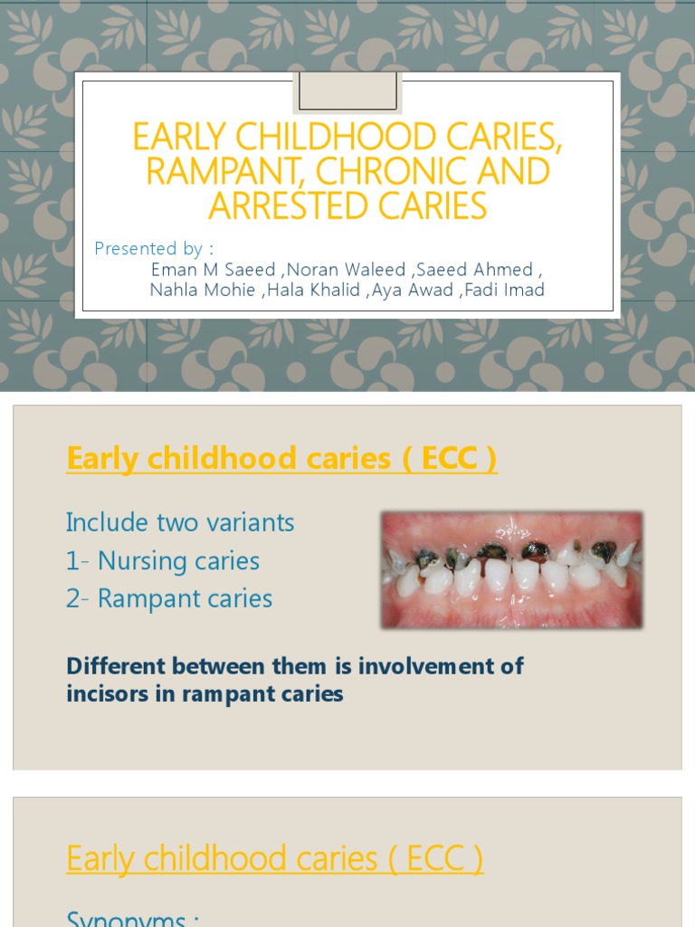 Understanding Rampant and Early Childhood Caries | PDF | Human Tooth ...