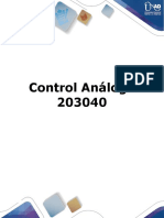Presentacion Del Curso Control Analogo PDF