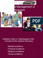 Dental Management of Handicapped Children