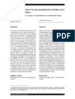 Del Concepto Formal A La Conceptualización Sistémica en El Diseño Arquitectónico