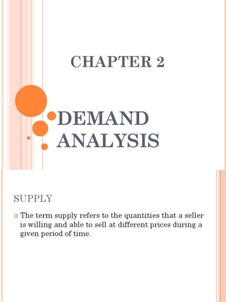 Supply and Demand Analysis Overview | PDF