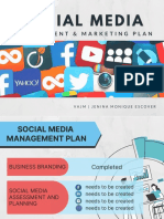 Social Media Management & Marketing Plan