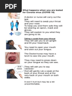 What Happens When You Are Tested For Corona Virus (COVID 19)