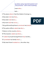 Reported Speech Relatives Speaking Task Completion PDF