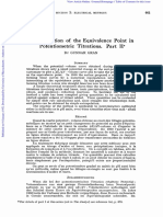 Determination of the Equivalence Point in