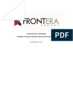 Frontera Energy Reserves Data and Oil & Gas Information