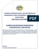 Ejemplo de Notas A Los Estados Financieros 11 2020