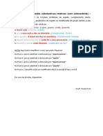 Orações Subordinadas Substantivas Relativas PDF