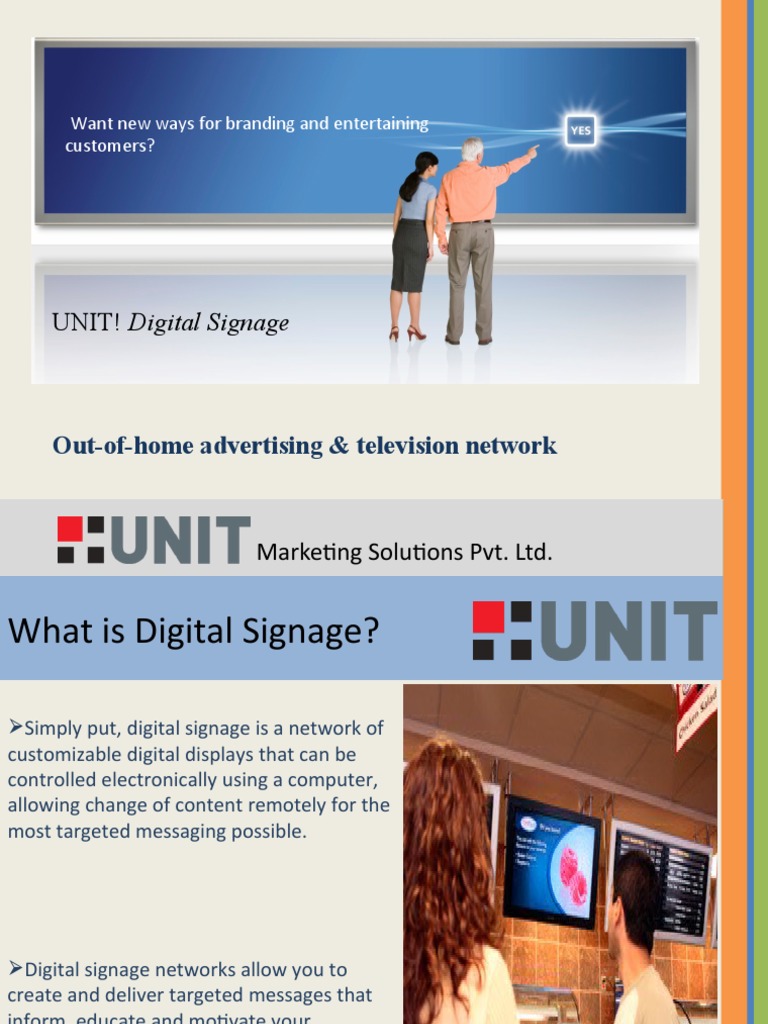 Innovative Digital Signage Solutions | PDF | Public Sphere ...