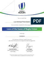 Laws of The Game of Rugby Union: Luiz Henrique Picolo Bueno