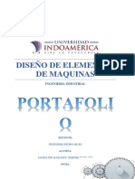 Portafolio de Diseño de Elementos de Maquinas Jackelinn Jimenez PDF