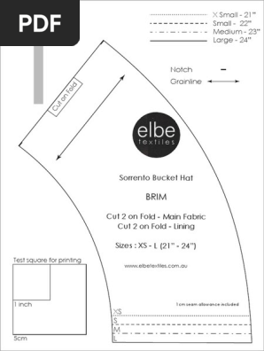 Sorrento Bucket Hat A4 & Letter Home Printout
