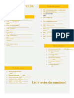 Dates and Years: Let's Revise The Numbers!