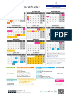 Calendario Escolar 2020-2021 (Modificado) - Formato Vertical PDF