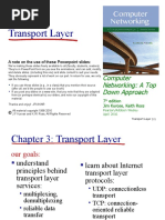 Transport Layer: Computer Networking: A Top Down Approach