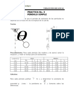 Practica 3 Vibraciones Pendulo Simple