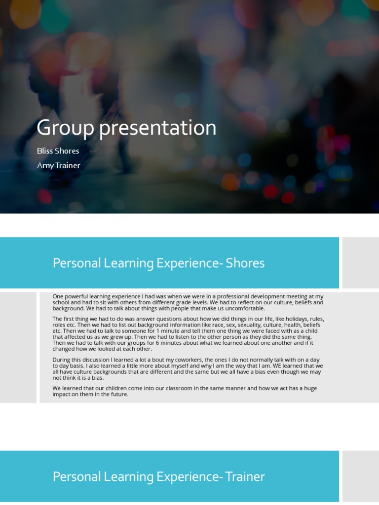 Group Presentation | PDF