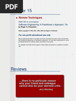 Review Techniques: Software Engineering: A Practitioner's Approach, 7/e