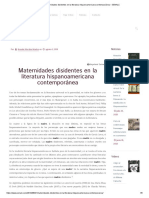 Maternidades Disidentes en La Literatura Hispanoamericana Contemporánea - SENALC PDF