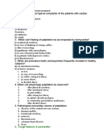 Test Tasks (Several Correct Answers) : 6. Cough Features in Pericarditis