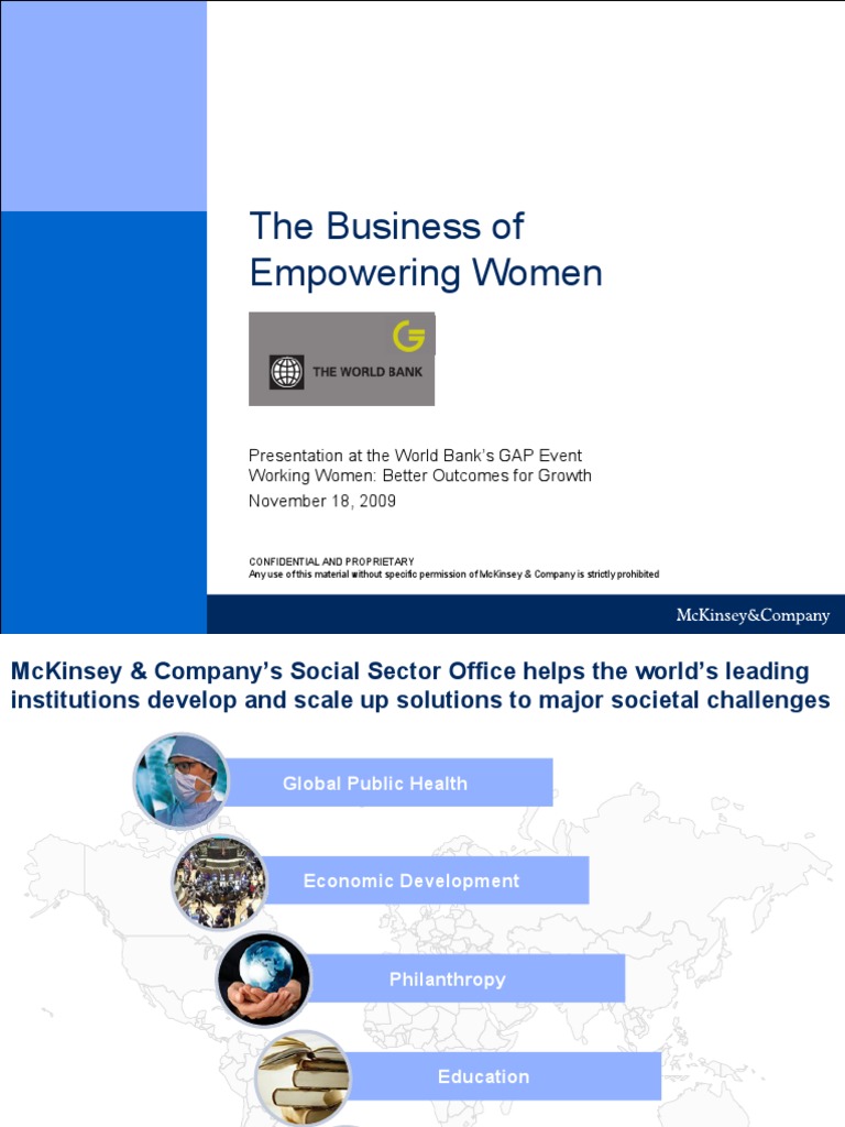 Empowering Women for Economic Growth | PDF | Employment | Mc Kinsey ...