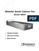 Modular Small Cabinet Fan: Model MSCF