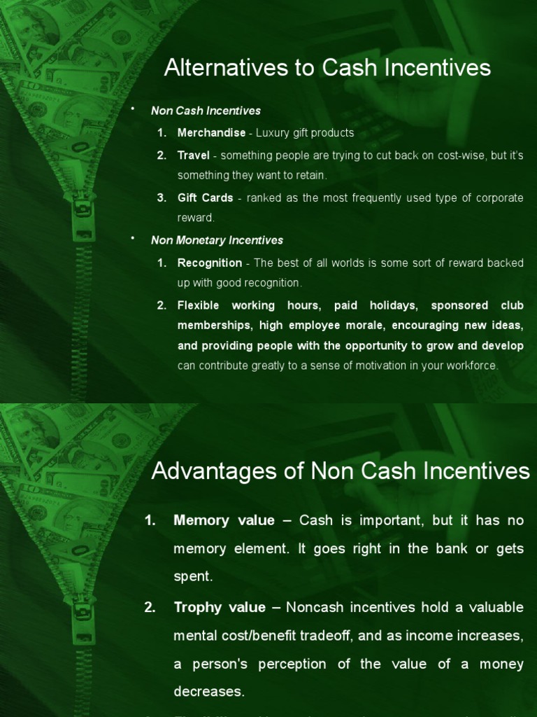 Effective Non-Cash Incentive Strategies | PDF