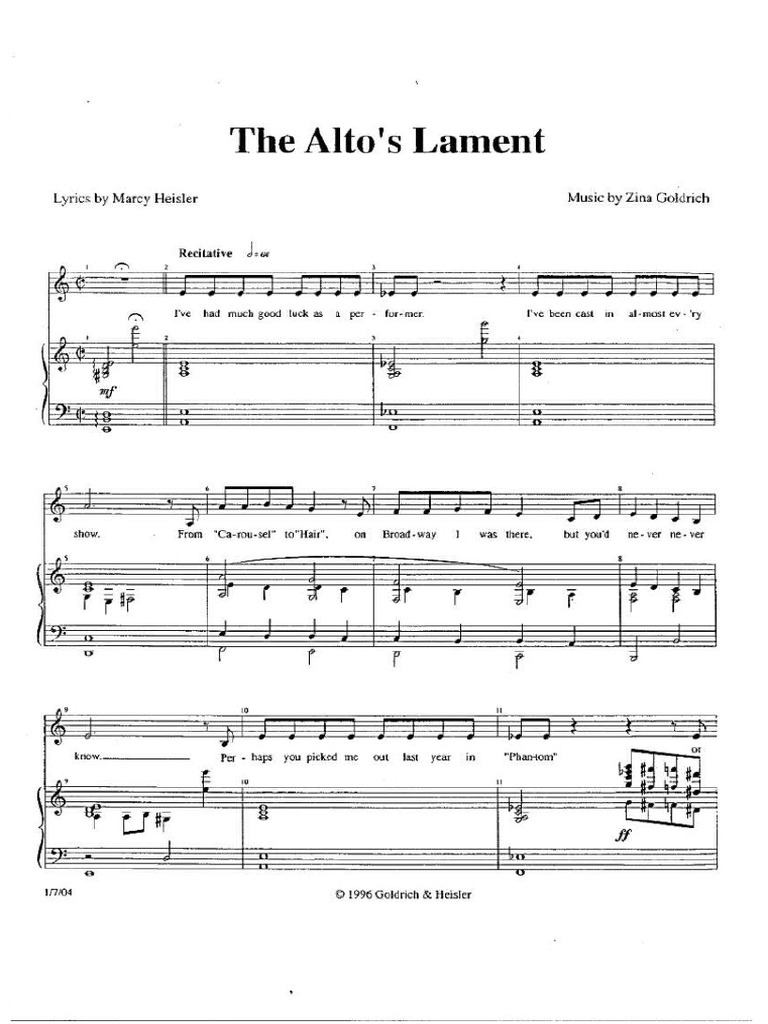 Alto's Lament PDF