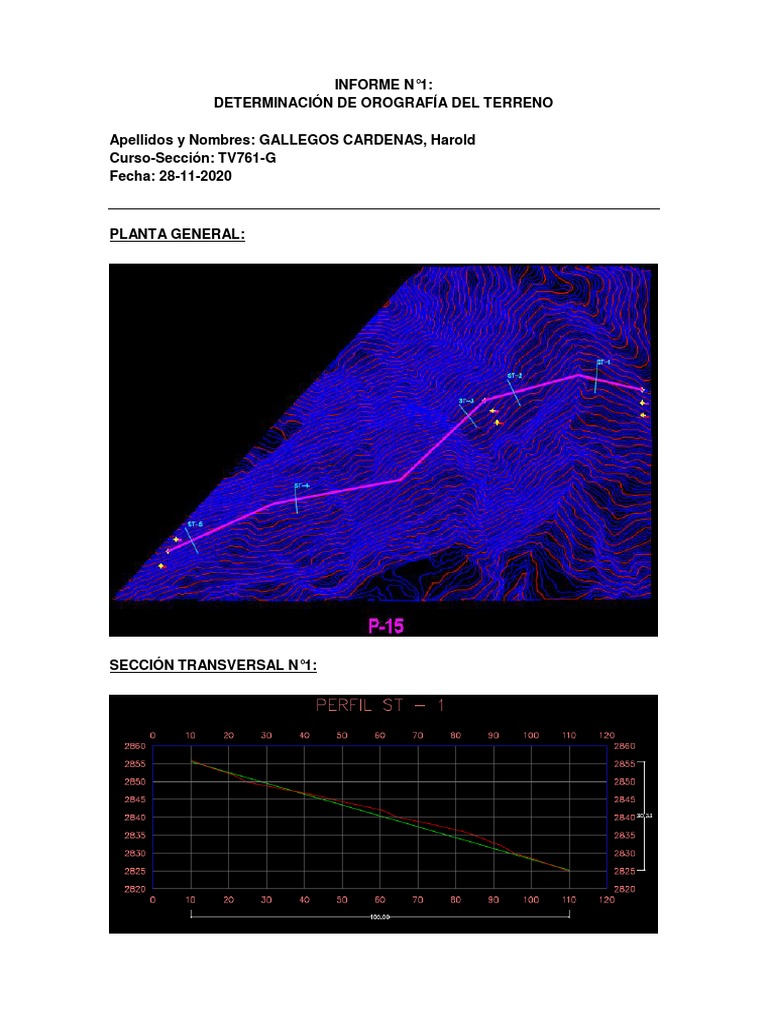 Determinación de Orografía de Terreno | PDF
