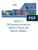 ANSYS 7.0 CAD Geometry Connections, Geometry Plugins, and Geometry Readers